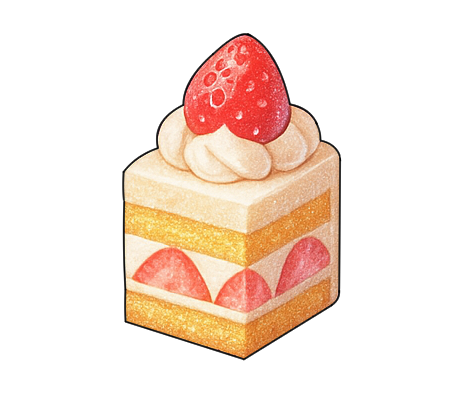 スイーツのフリー小物素材｜ケーキ・デザート・食べ物イラスト・無料・商用利用OK・高解像度