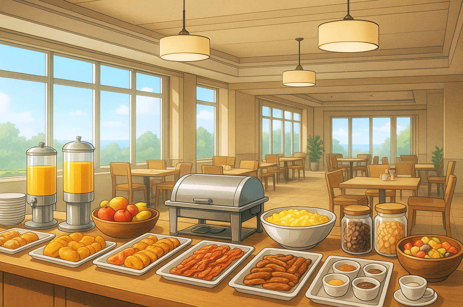 高級レストランの内装 フリー背景素材|飲食店・商用利用OK